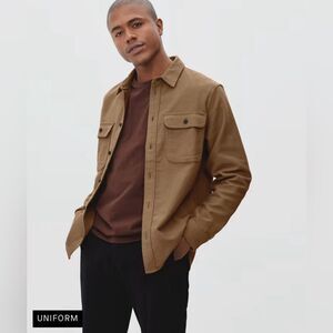 NWT Everlane The Heavyweight Overshirt | Uniform in Toasted Coconut Size M